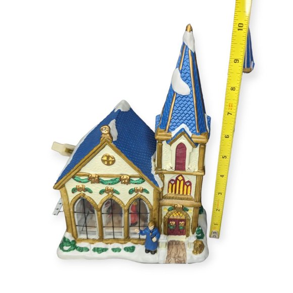 Vintage Trim A Home Ceramic St Paul's Church Christmas Village Building - Picture 11 of 13